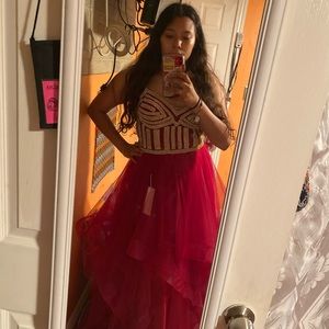 COPY - Maroon/red prom Dress-Brand new
